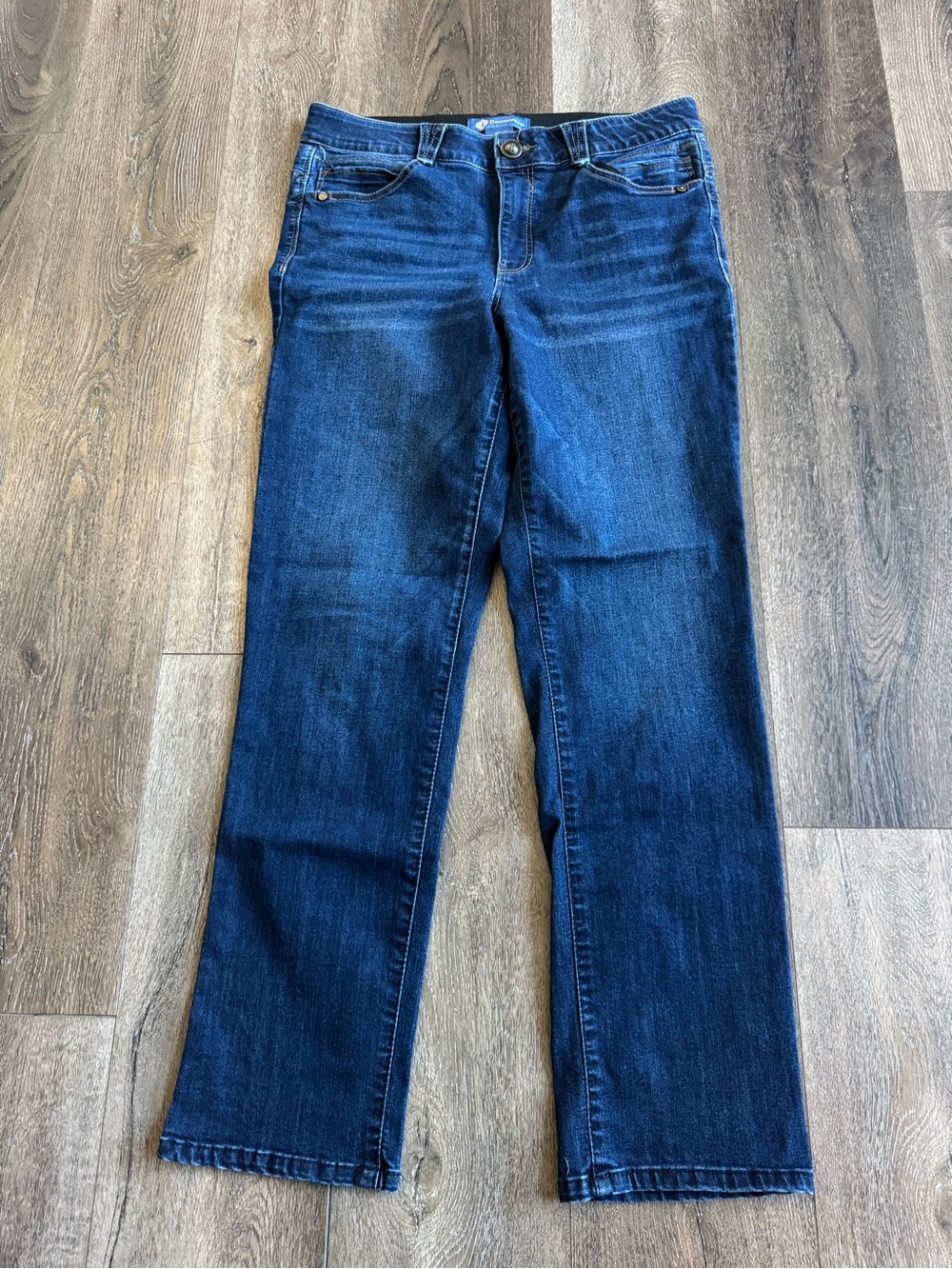 Democracy Dark Blue Straight Leg Jeans Women’s Size 12 - Picture 2 of 7